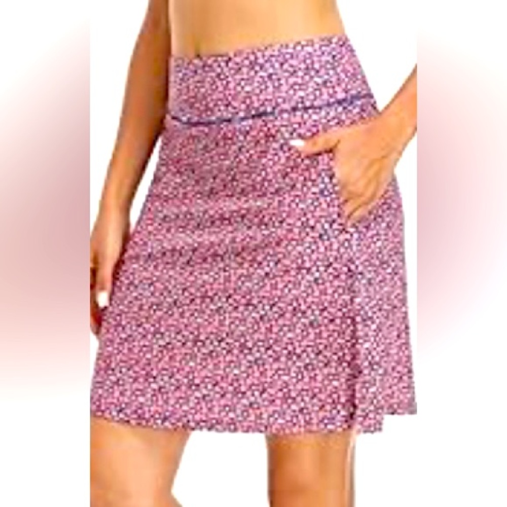 Moteepi brand skort for women. Size XL. Knee length 20 inches. Polyester Spandex